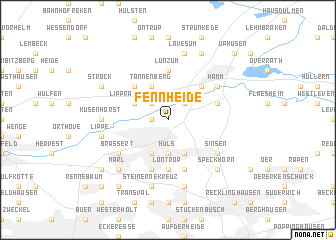 map of Fenn-Heide