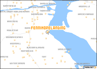 map of Fennimore Landing