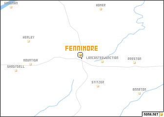 map of Fennimore