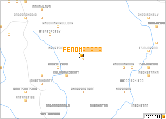 map of Fenomanana