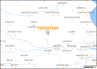 map of Fenrother