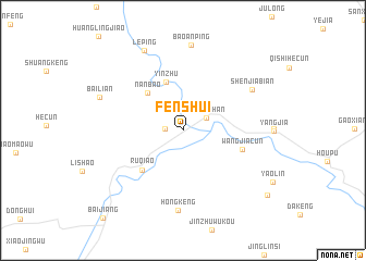 map of Fenshui