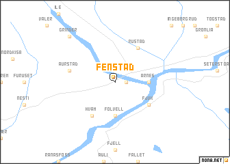 map of Fenstad