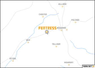 map of Fentress