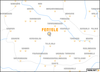 map of Fényélé