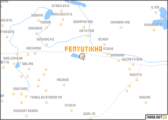map of Fenyutikha