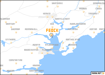 map of Feock