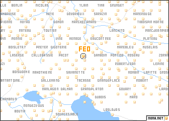 map of Féo