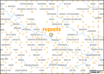map of Féquière