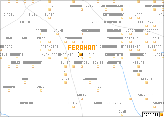 map of Ferahan