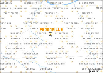 map of Féranville