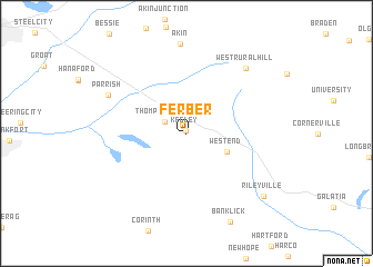 map of Ferber