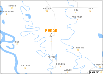 map of Ferda