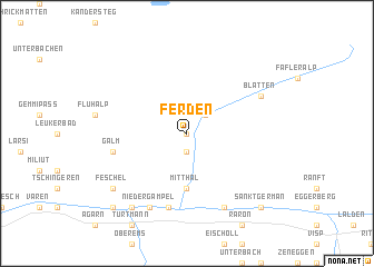 map of Ferden