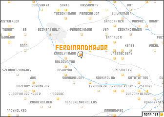 map of Ferdinándmajor