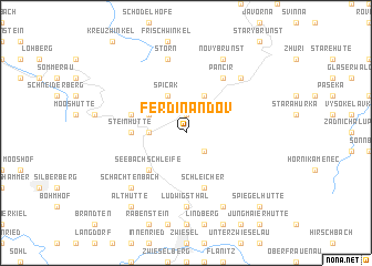 map of Ferdinandov