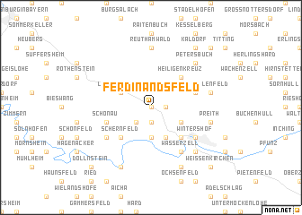 map of Ferdinandsfeld