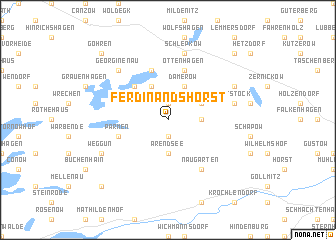 map of Ferdinandshorst