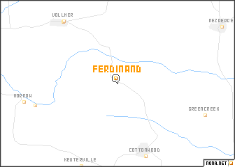 map of Ferdinand