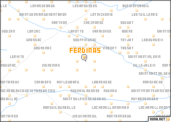 map of Ferdinas