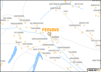 map of Ferdows