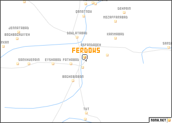 map of Ferdows