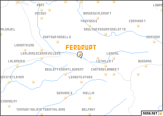 map of Ferdrupt