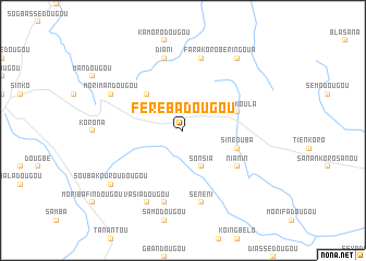 map of Férébadougou