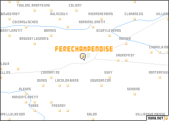 map of Fère-Champenoise