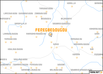 map of Férégbédougou