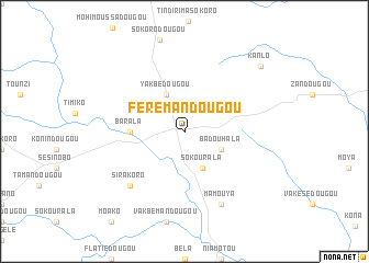 map of Férémandougou