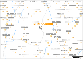 map of Férémessadou