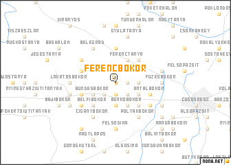 map of Ferencbokor