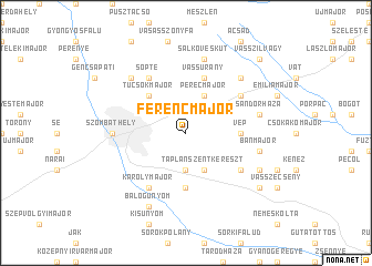 map of Ferencmajor