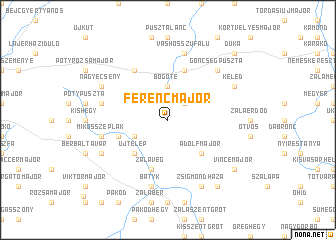 map of Ferencmajor