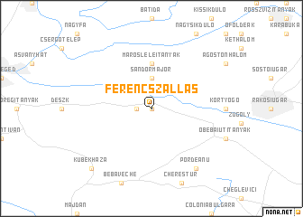 map of Ferencszállás