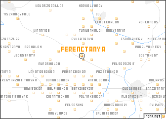 map of Ferenctanya