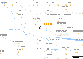 map of Ferenctelep