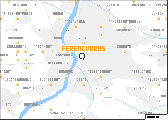 map of Ferencváros