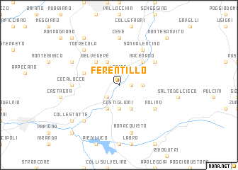 map of Ferentillo