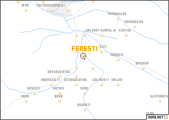 map of Fereşti