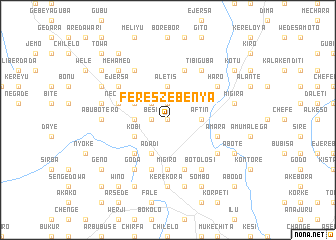 map of Feres Zebenya