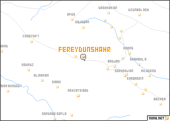 map of Fereydūnshahr