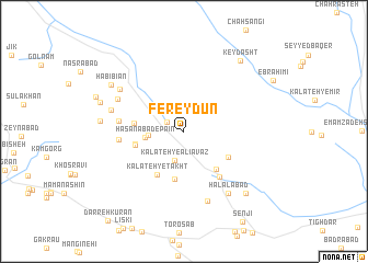 map of Fereydūn