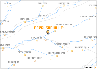 map of Fergusonville