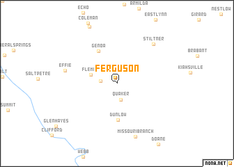 map of Ferguson