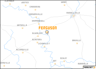 map of Ferguson