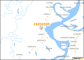 map of Ferguson