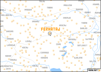 map of Ferhataj
