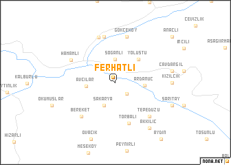 map of Ferhatlı